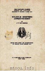 WILHELM MEISTER'S APPRENTICESHIP（1917 PDF版）
