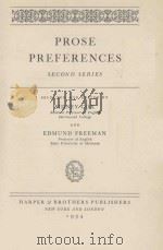 PROSE PREFERENCES SECOND SERIES（1934 PDF版）
