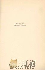 REACHING OTHER MINDS 1929 PDF电子版封面