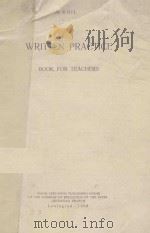 WRITTEN PRACTICE BOOK FOR TEACHERS 1959 PDF电子版封面 M. KHIL