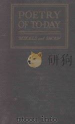 POETRY OF TO-DAY 1927 PDF电子版封面