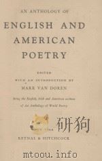 AN ANTHOLOGY OF ENGLISH AND AMERICAN POETRY（1936 PDF版）