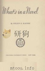 WHAT'S IN A NOVEL（1943 PDF版）