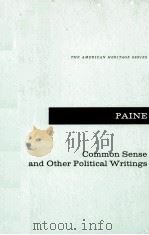 COMMON SESE AND OTHER POLITICAL WRITINGS PDF电子版封面