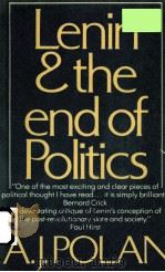 LENIN AND THE OF POLITICS PDF电子版封面 0520053168