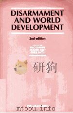 DISARMAMENT AND WORLD DEVEL OPMENT 2EN EDITION PDF电子版封面