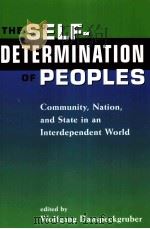 THE SELF-DETERNUBATION OF PROPLES PDF电子版封面 1555877931