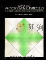 APPLYING MACROECONOMIC PRINCIPLES PDF电子版封面