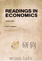 READINGS IN ECONOMICS PDF电子版封面 PAUL A SAMUELSON