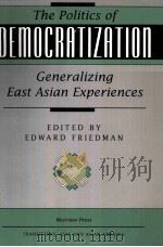 THE POLITICS OF DEMOCRATIZATION PDF电子版封面