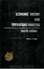 ECONOMIC THEORY AND OPERATIONS ANALYSIS PDF电子版封面 WILLAM H BAUMOL
