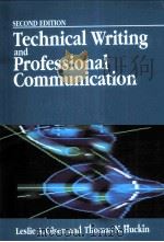 TECHNICAL WRITIONG AND PROFESSIONAL COMMUNICATION PDF电子版封面 0070478236