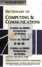 DICTIONARY OF COMPUTING AND COMMUNICATIONS PDF电子版封面 0072977736