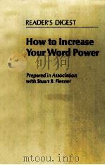 READER'S DIGEST HOW TO INCREASE YOUR WORD POWER（ PDF版）