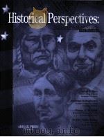 HISTORICAL PERSPRECTIVES VOLUME I PDF电子版封面