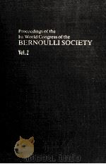 PROCEEDINGS OF THE OST WORLD CONGRESS OF THE BERNOULLI SOCIETY VOL.2 PDF电子版封面 TASHJENT USSR