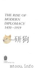 THE RISE OF MODERN DIPLOMACY 1450-1919（1993 PDF版）