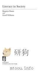 LITERACY IN SOCIETY 1996 PDF电子版封面 058221792X