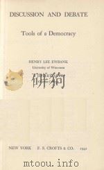DISCUSSION AND DEBATE（1941 PDF版）