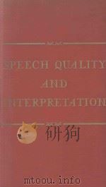 SPEECH QUALITY AND INTERPRETATION（1946 PDF版）