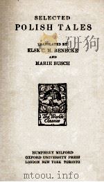 SELECTED POLISH TALES（1944 PDF版）