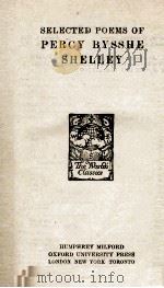 SELECTED POEMS OF PERCY BYSSHE SHELLEY 1944 PDF电子版封面