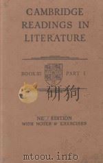 CAMBRIDGE READINGS IN LITERATURE BOOK THREE PART ONE（1932 PDF版）