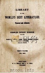 LIBRARY OF THE WORLD'S BEST LITERATURE THIRTY VOLUMES VOL. XXIX（1898 PDF版）