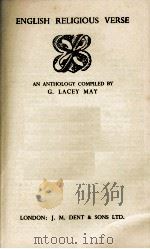 ENGLISH RELIGIOUS VERSE（1937 PDF版）
