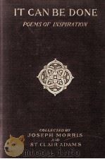 IT CAN BE DONE POEMS OF INSPIRATION（1924 PDF版）