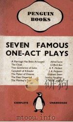 SEVEN FAMOUS ONE-ACT PLAYS 1939 PDF电子版封面