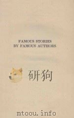 FAMOUS STORIES BY FAMOUS AUTHORS FOR JUNIOR HIGH SCHOOL READING 1922 PDF电子版封面