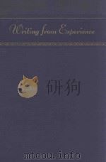 WRITING FROM EXPERIENCE A BOOK OF COLLEGE READINGS 1937 PDF电子版封面