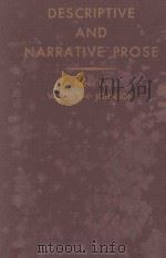 DESCRIPTIVE AND NARRATIVE PROSE（1933 PDF版）