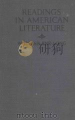 READINGS IN AMERICAN LITERATURE（1925 PDF版）