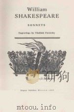 WILLIAM SHAKESPEARE SONNETS（1965 PDF版）