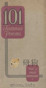 ONE HUNDRED AND ONE FAMOUS POEMS WITH A PROSE SUPPLEMENT（1929 PDF版）