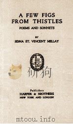 A FEW FIGS FROM THISTLES 1922 PDF电子版封面