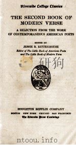 THE SECOND BOOK OF MODERN VERSE（1920 PDF版）
