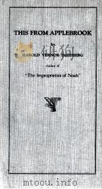 THIS FROM APPLEBROOK   1927  PDF电子版封面     