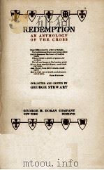 REDEMPTION:AN ANTHOLOGY OF THE CROSS（1927 PDF版）
