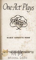ONE ACT PLAYS（1944 PDF版）