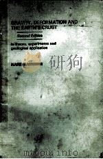 GRAVITY DEFORMATION AND THE EARTH'S CRUST SECIND EDITION PDF电子版封面 HANS RAMBERG