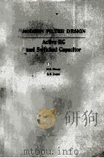 MODERN FILTER DESIGN ACTIVE RC AND SWITCHED CAPACITOR（ PDF版）