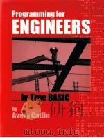 PROGRAMMING FOR ENGINEERS IN TRUE BASIC PDF电子版封面