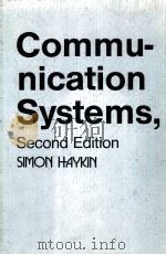 COMMU-NICATION SYSTEMS SECOND EDITION SIMON HAYKIN（ PDF版）