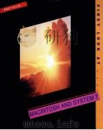 FIRST LOOK AT MACINTODH AND SYSTEM7 PDF电子版封面 0070195420
