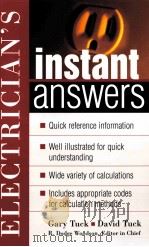 ELECTRICIAN'S INSTANT ANSWERS PDF电子版封面 0071402039