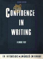 CONFIDENCE IN WRITING A BASIC TEXT PDF电子版封面 0155129872
