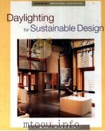DAYLIGHTING FIR SUSTAINABLE DESIGN PDF电子版封面 0070254397